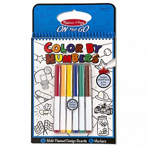 Набор «Раскрась по цифрам», голубой (Melissa&Doug, 5378_md)